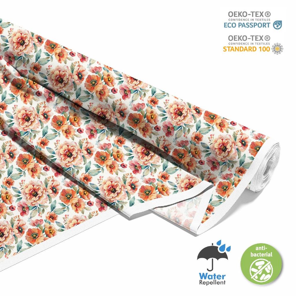 Outdoor Dekostoffe Oxford - Motiv Blumen I Dx5181