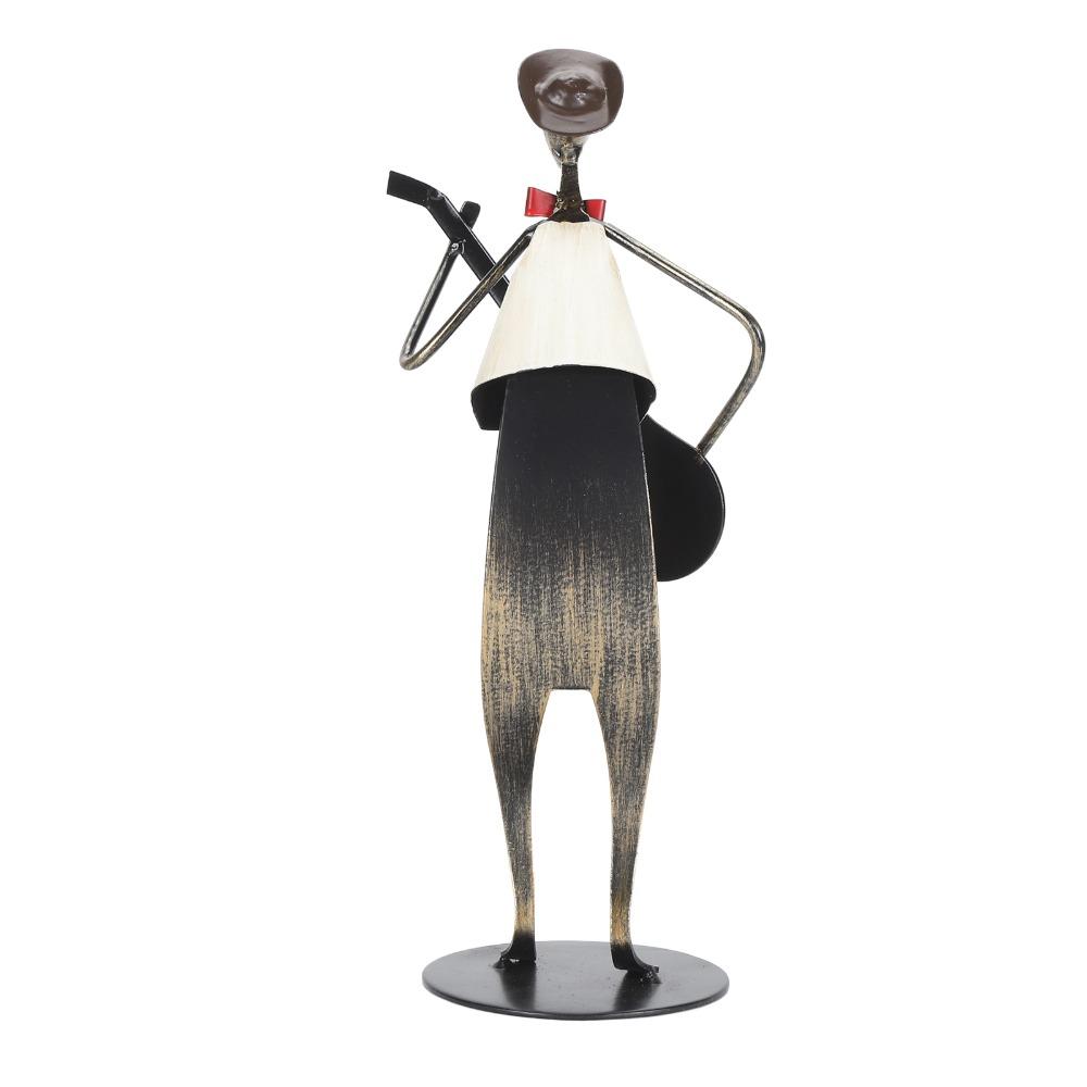 Matte Guitar Player Statue Craft Desktop Ornament Statues Musician Sculpture  Living Room
