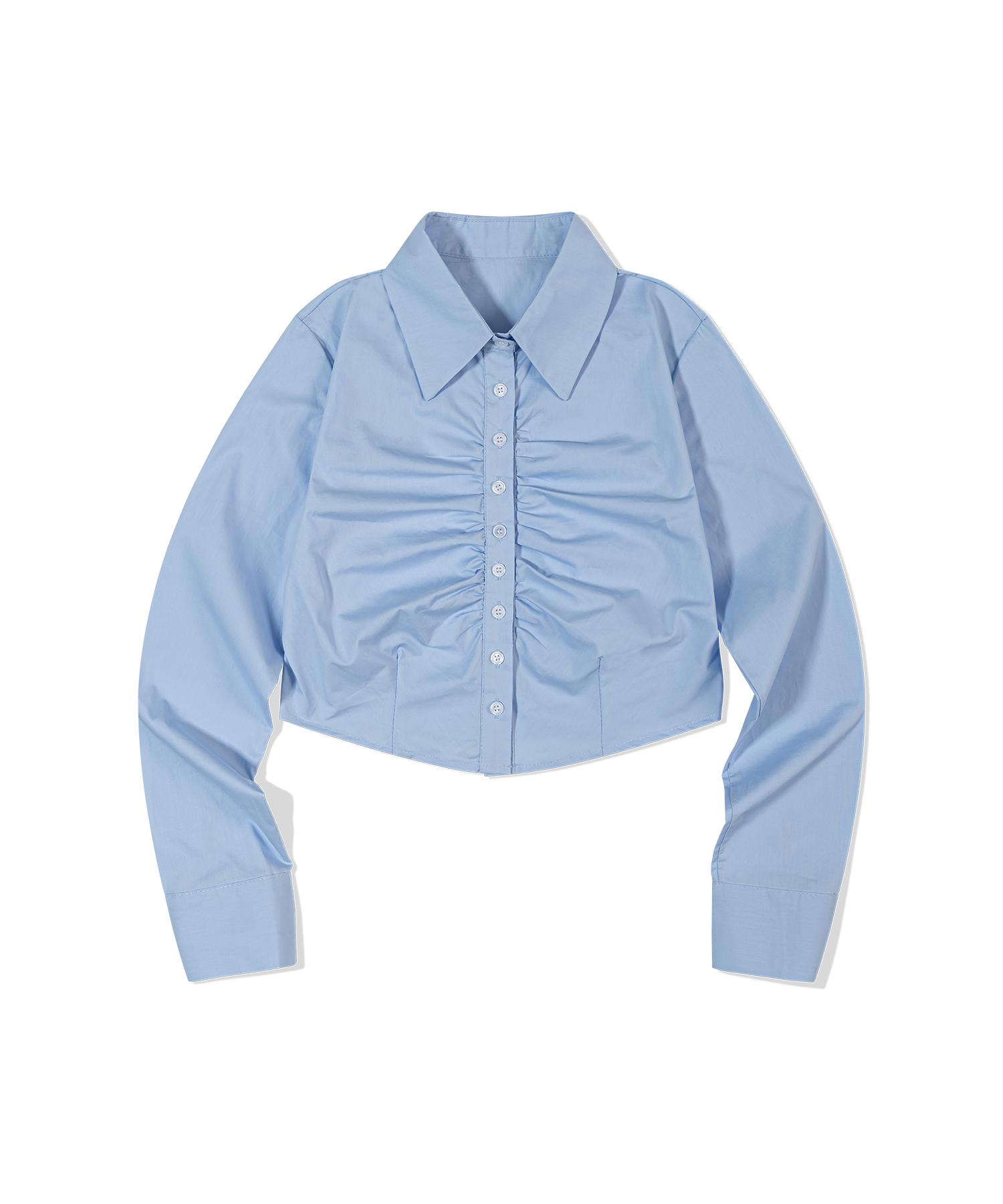 Moa Lucid Wave Crop Shirt (Sky Blue) Sky Blue/M