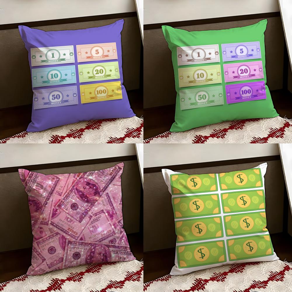 play money Cushion Cover Reversible Soft Durable Pillow Cover Home Car MultiScene Use for Daily Comfort