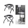 30cm/38cm Shower Chair Heavy Duty Stainless Steel Toilet Chair Seat Household Portable Elderly Toilet Seat