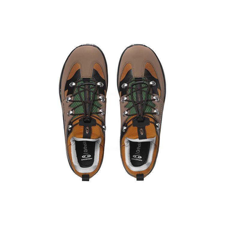SALOMON Raid Wind Low Top Trendy Casual Outdoor Functional Shoes 75th Anniversary Men Shoes Brown Yellow Black 417048