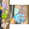 Colorful Plush Monster Keychain Cuddly Furry Toy For Birthdays And Special Occasions
