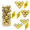 5cm Christmas Ornament Set: Electroplated Plastic Hanging Balls
