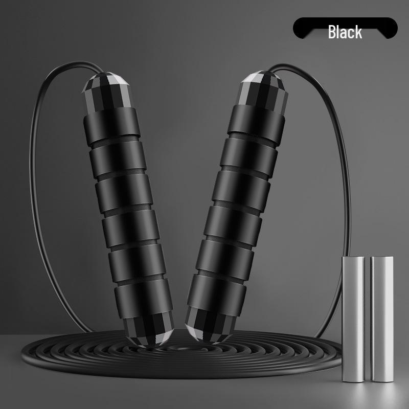 Adjustable Weighted Steel Jump Rope for Adult Fitness with Bearings