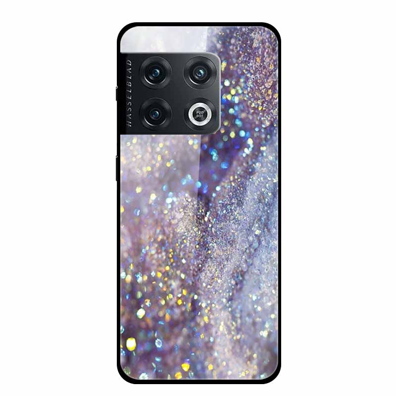 For OnePlus 10 Pro Case Marble Tempered Glass Back Cover Hard Case For OnePlus 10 Pro Shockproof Fundas NE2210 Protective Coque