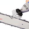 Kettensägen-Schärfset, Rotationsschärfer, Werkzeugkette, Maschinenkopf, Sägeketten, Blattführung, Bohreradapter, elektrischer Schleifer, Polieraufsatz-Set