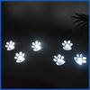 Solar Powered Animal Paw Print Garden Lawn Lights (5-Pack)