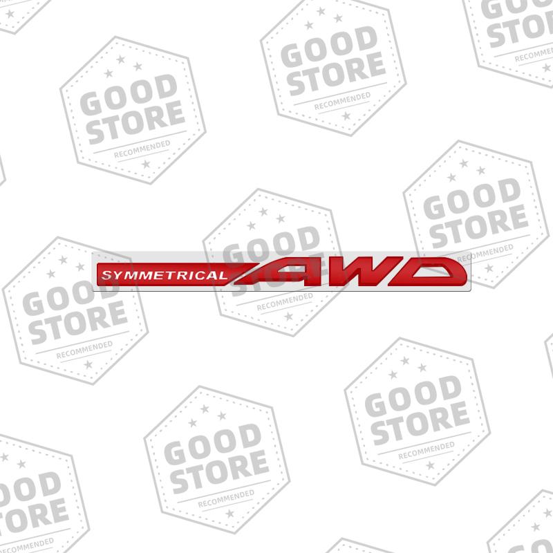 Metal Car Body SYMMETRICAL AWD Badge 3D Emblem Rear Trunk Sticker For Subaru Outback WRX BRZ Forester Impreza XV Legacy Decal qq2