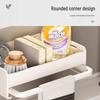 Kitchen Countertop Storage Rack with Dishcloth Holder, Drain Tray & Spice Rack