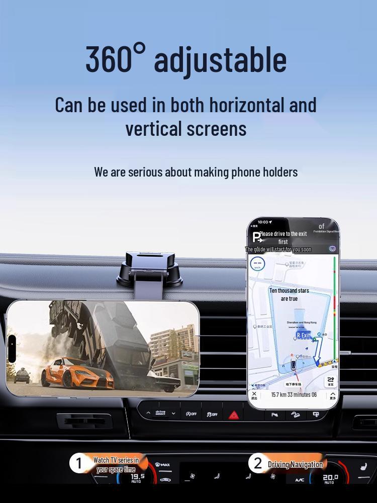 Einziehbarer magnetischer kabelloser Autoladegerät und Handyhalter für MagSafe und Apple Schnellladung