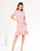 Robe en lin avec bas volants ISSA Plus