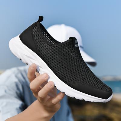 Chaussures décontractées en maille respirante pour hommes, baskets d'été pour hommes, chaussures de marche en plein air, sandales légères à enfiler pour hommes, Zapatos De Hombre