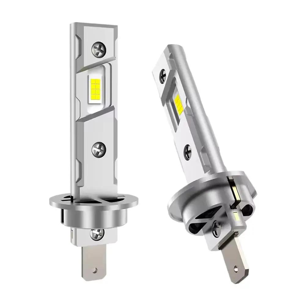 H1/H7 Car LED Headlight Bulbs CAN Bus Lights Mini Lamp And Play Bright Super Turbo Fan Plug Lamps 800000LM 6000K Automobile C8S3