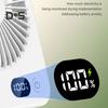 Portable Desk Fan Rechargeable 1200mAh Battery Operated Standing Fan with Digital Display Ultra-Quiet Foldable Desktop Fan 5 Speeds Adjustable