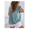 Women Summer Elegant Ruffles Sleeveless Polka Pot Lace Up Tie Bow Blouses Shirts Casual Oversize Sexy Pullover Tunic