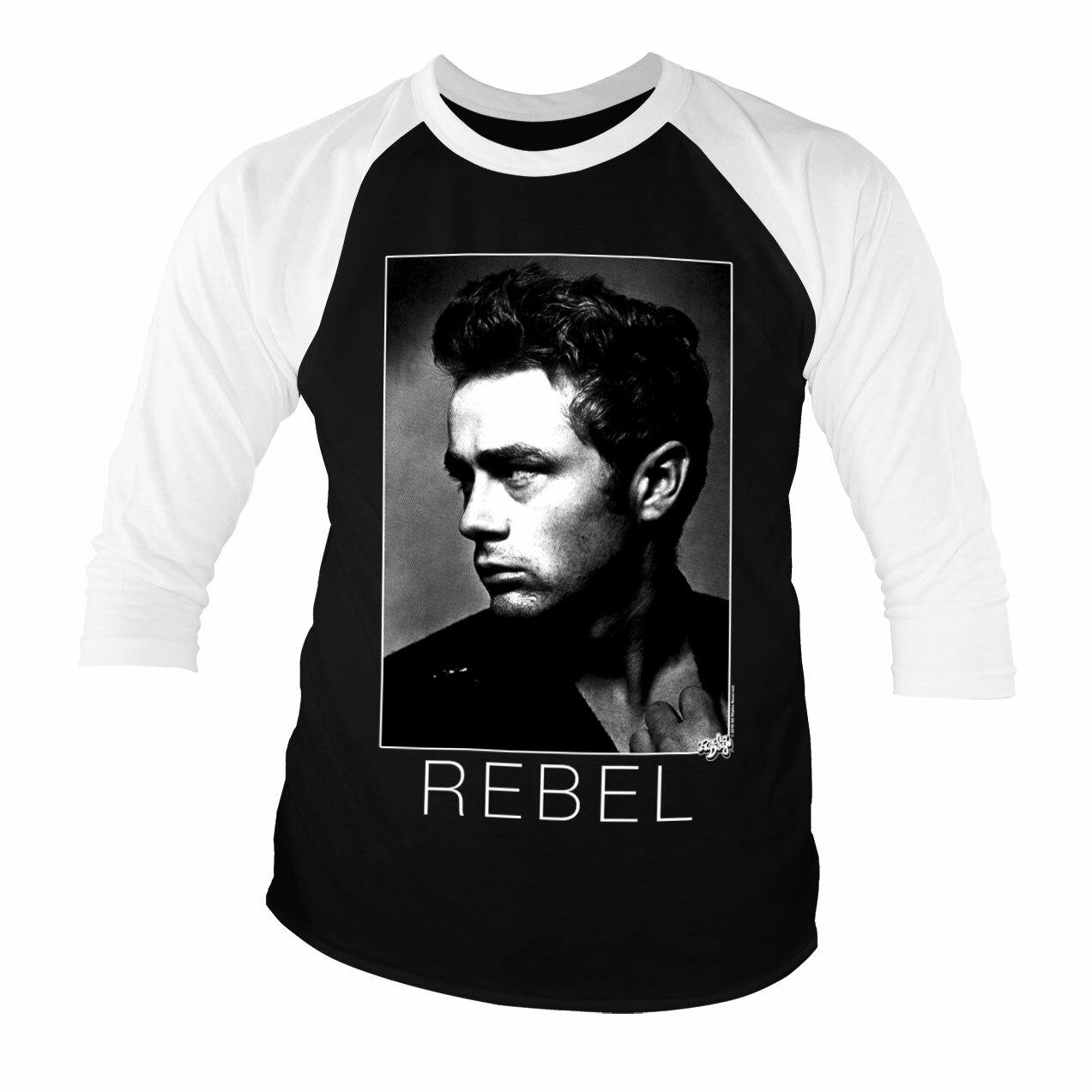 T-Shirt À Manches 34 James Dean BW Rebel Officiellement Licencié Tailles S-XXL S