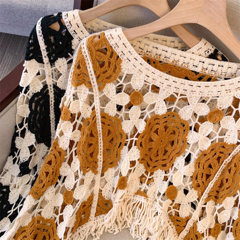 DIMANAF 2025 New Women Bat Vest T-Shirt Basic Fashion Tops Lace Tees Casual Loose Knitted Tees