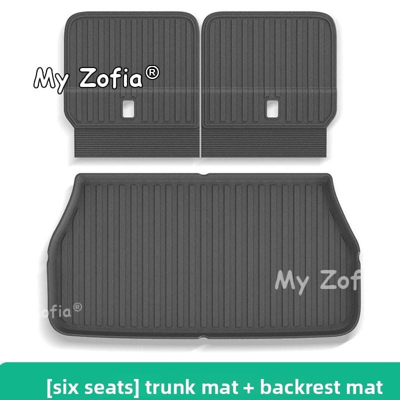 For Xpeng GX 2026 2027 Waterproof TPE Car Floor Mats Backrest Trunk Liners Waterproof Automotive Interior Refit Accessories