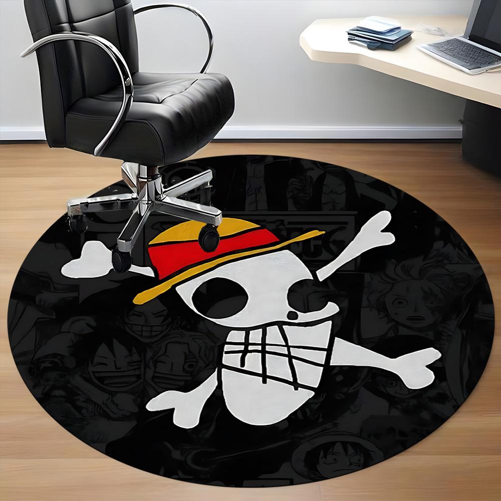 1pc One Piece Office Round Area Rug, Under Office Chairs Bedroom Living Room Home Decor, Room Decoa1022173
