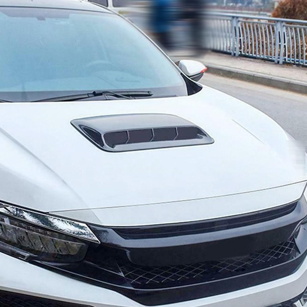 Universal Car Hood Vent Decorative Air Flow Intake Bonnet Hood Scoop Cover Auto Exterior Accessories