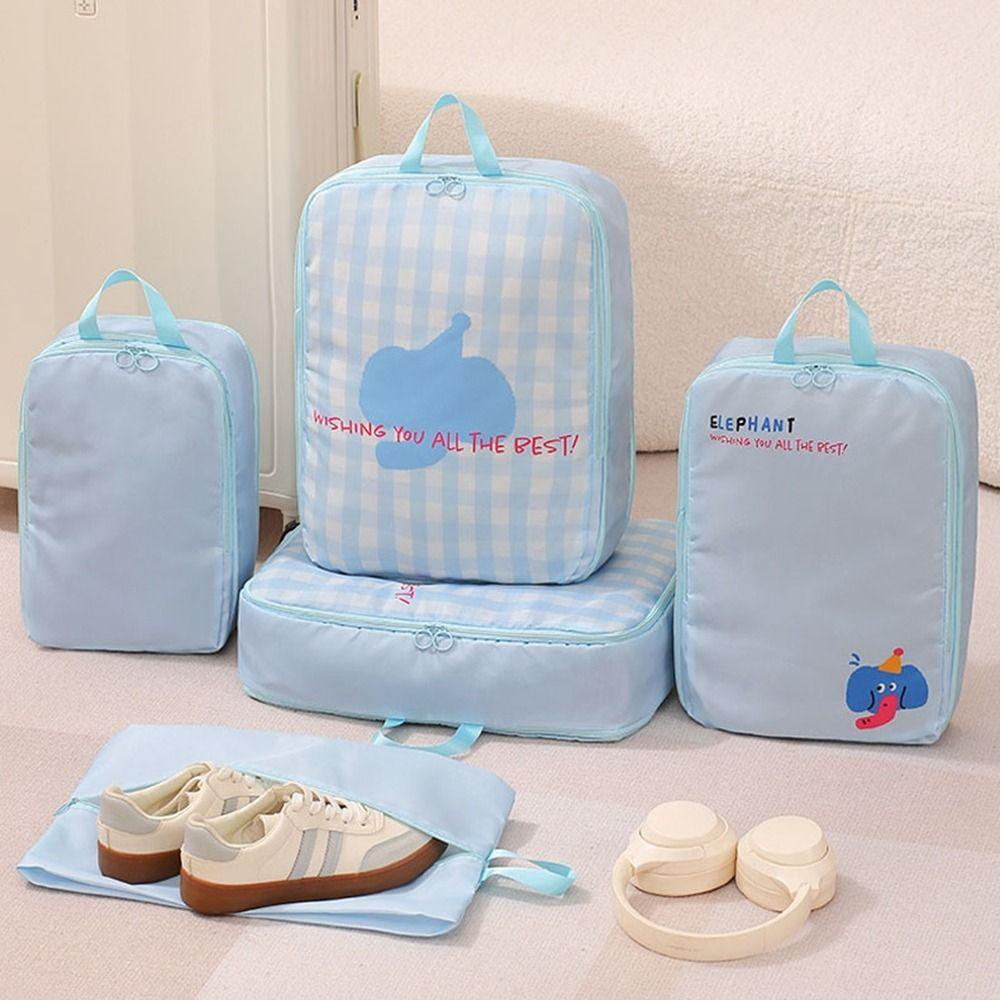 4Pcs Dustproof Compressed Travel Clothes Bag Large Capacity Luggage Suitcase Organizer  for Home