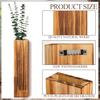 Skylety 6 Pack Wood Wall Planters for Indoor Plants Wooden Hanging Vase Farmhouse Wall Decoration for Bedroom and Living Room(Wood Color)