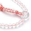 Soka Gakkai PC Prayer Beads High Class Brahma Clear Pink for Women