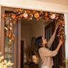 Fall Thanksgiving Wall Hanging Decor with Maple Leaf Pumpkin Garland for Mantel Shelf