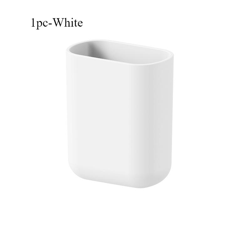 Badezimmer wasserdichter wandmontierter Zahnbürstenhalter ohne Bohren Kamm Make-up-Pinsel Kunststoffetui Haushaltsartikel