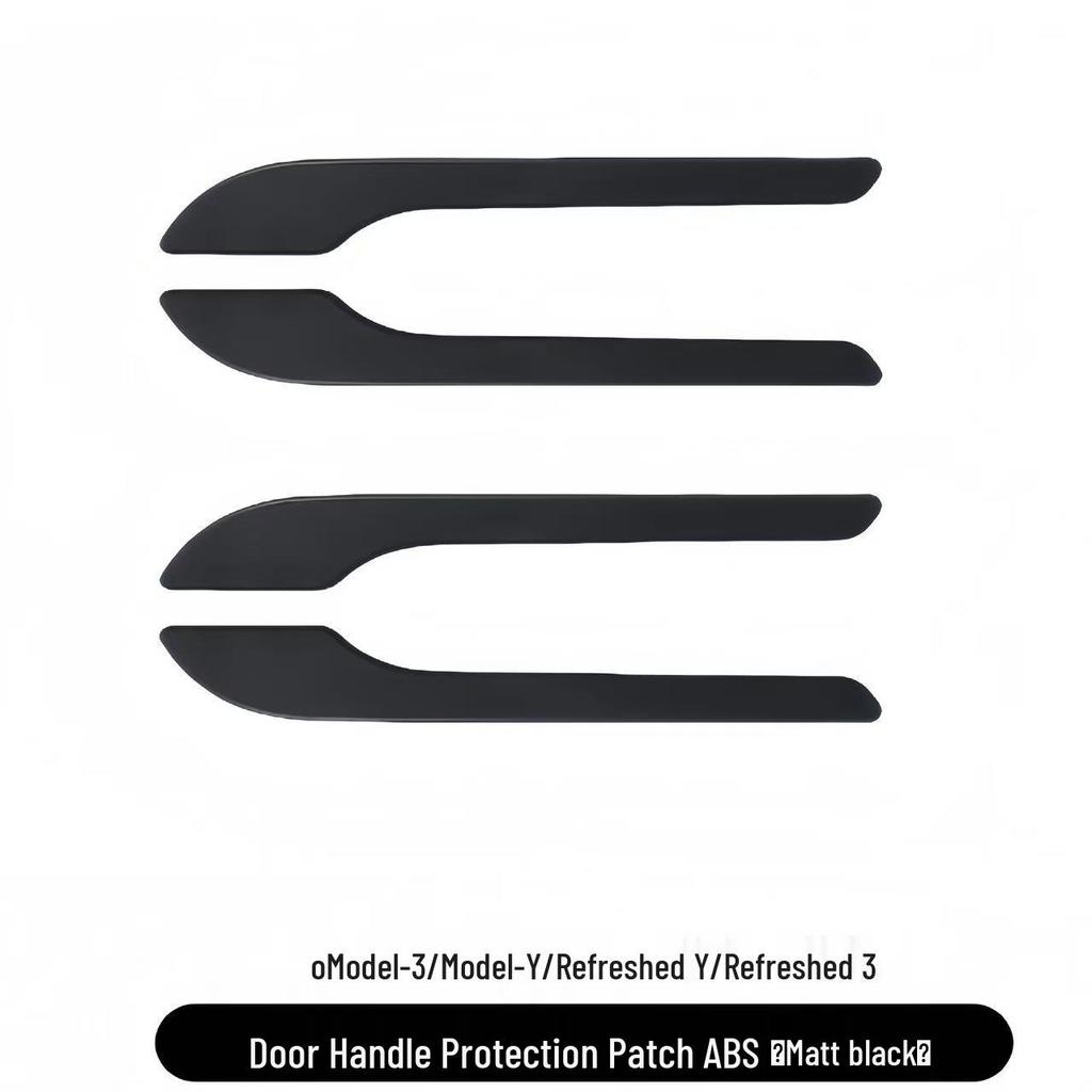 Tesla Model Y/3 Refreshed Car Door Handle Carbon Fiber Scratch-Resistant Sticker