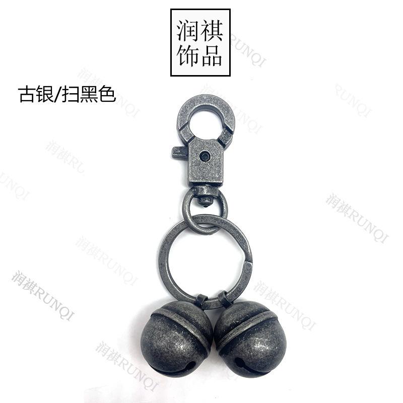 Brass Bells Keychain Charms Vintage Bronze Pet Bells DIY Craft Jewelry Making Accessories 20 Pack