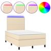 VidaXL Sommier à Lattes de Lit avec Matelas et LED, Lit Rembourré, Lit Double, Lit Adulte de Chambre à Coucher Intérieur, 3134786