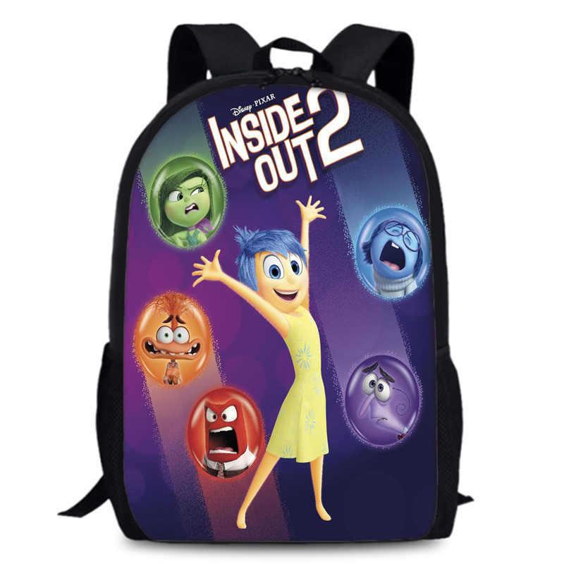 Spacious 15-inch Inside Out 2 Backpack Durable Oxford Cloth School Book Bag