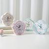 Creative new cute flower transparent alarm clock children student wake up alarm clock bedroom dormitory desktop study clock