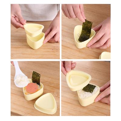 3Pcs/Set Diy Sushi Mold Onigiri Rice Ball Food Press Triangular Sushi Maker Mold