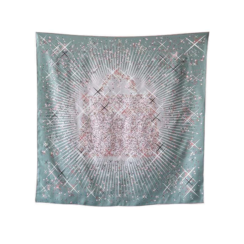 NINA SOLOR Kelly Twill Silk Square Scarf