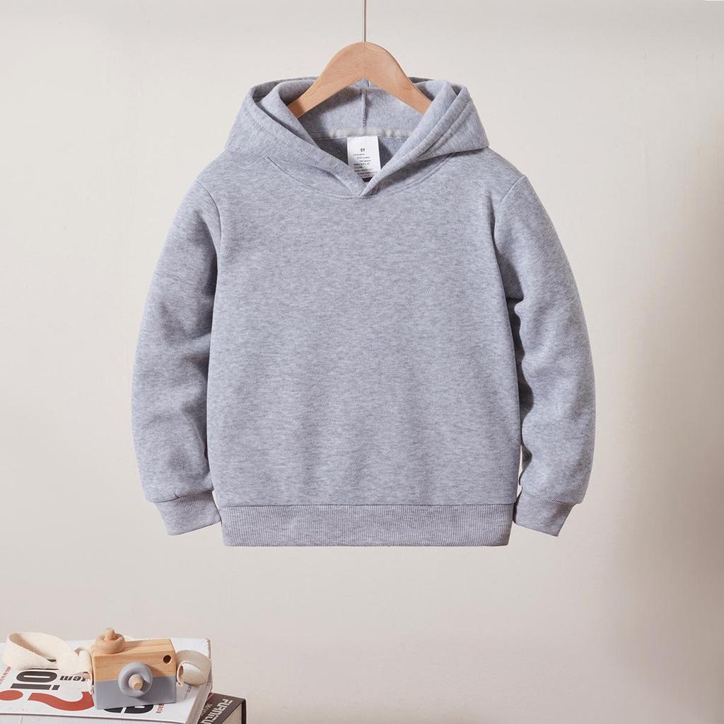Customizable Children's Hooded Sweatshirt - Autumn/Winter Loose-Fit Boys & Girls Hoodie