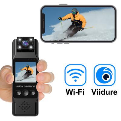 Caméra corporelle WiFi 4K avec enregistrement audio et vidéo Mini caméra vidéo portable pour le corps