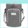 Oxford Fabric Lunch Box Bag With Solid Color And Compact Handle For Office Or School