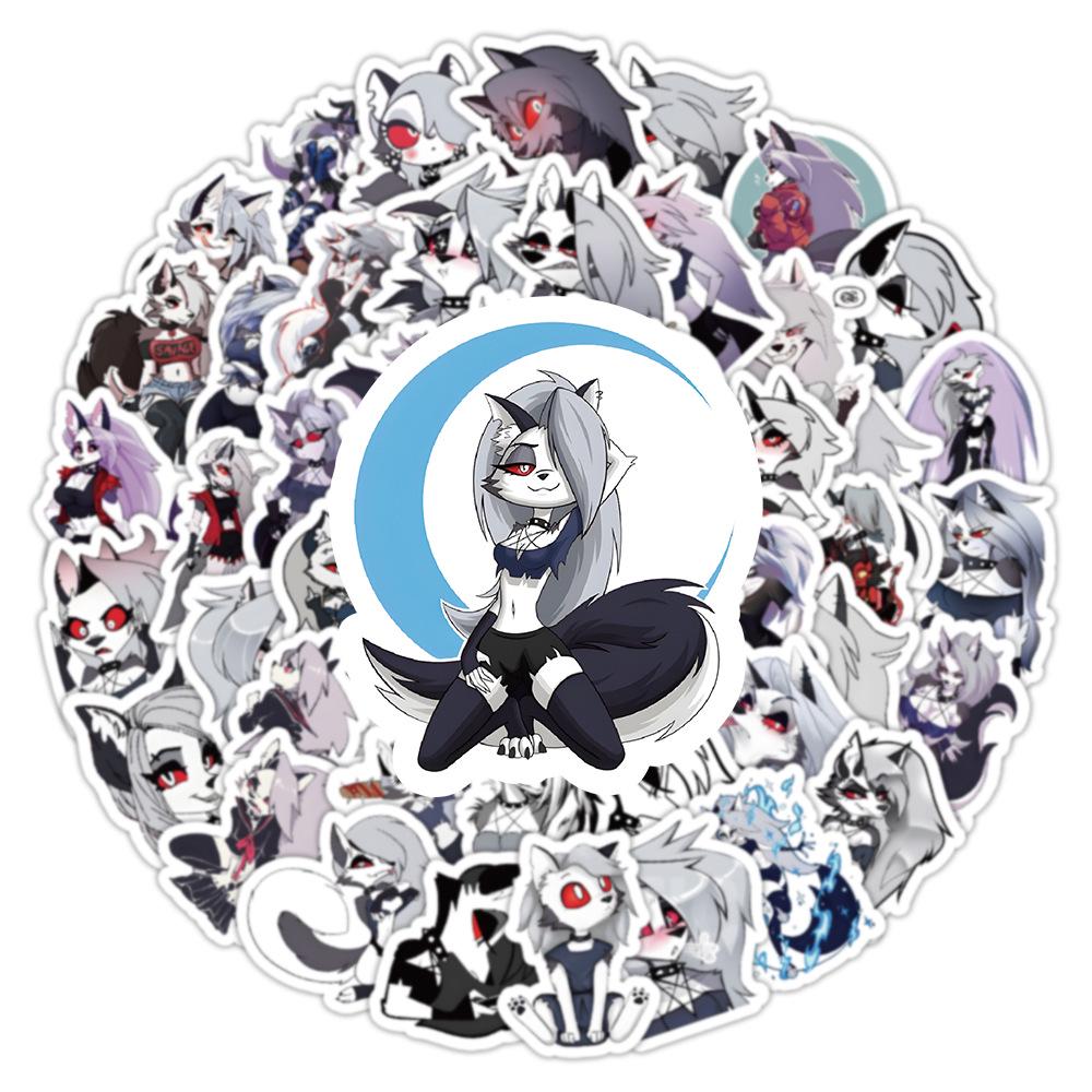 100 Anime Villain Loona Graffiti Stickers for Water Bottles, Computers, Skateboards