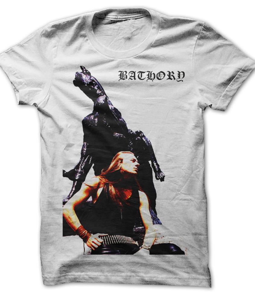 

Bathory band white Tshirt short sleeve All sizes S to 345Xl XA63 Unisex T-Shirt S