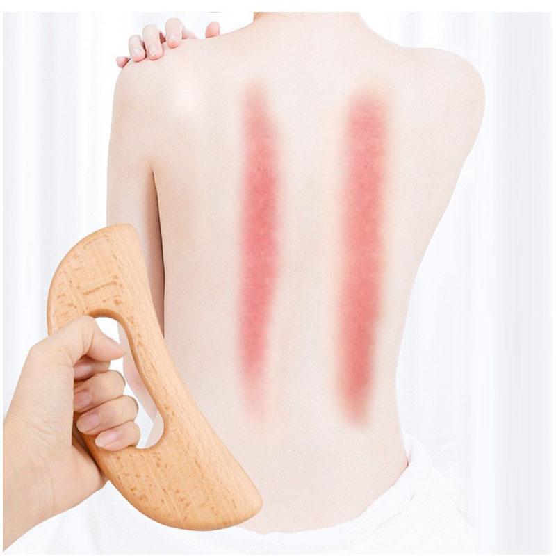 Health Care Slimming Guasha Board Wood Therapy Massage Stick Lymphatic Drainage Massager Scraping for Relaxation and Recover
