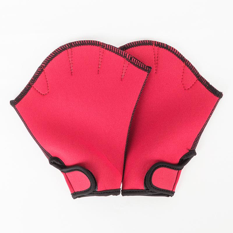 Neoprene Swimming Gloves & Flippers - Duck Feet Paddles for Swimming & Diving Training