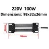 113*35*26mm Insulation-Thermostatic 12V/24V/110V/220V 100W PTC Ceramic Air Heater Heating Element