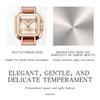 SANDA Fashion Elegantes Design Quadratisches Zifferblatt Wasserdicht Quarzwerk Business Damen Analoge Armbanduhr