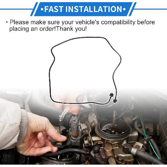 Radiator Overflow Water Tank Hose Compatible for Ford Mondeo 2014-2015, Durable Plastic Black Engine Expansion Bottle Pipe