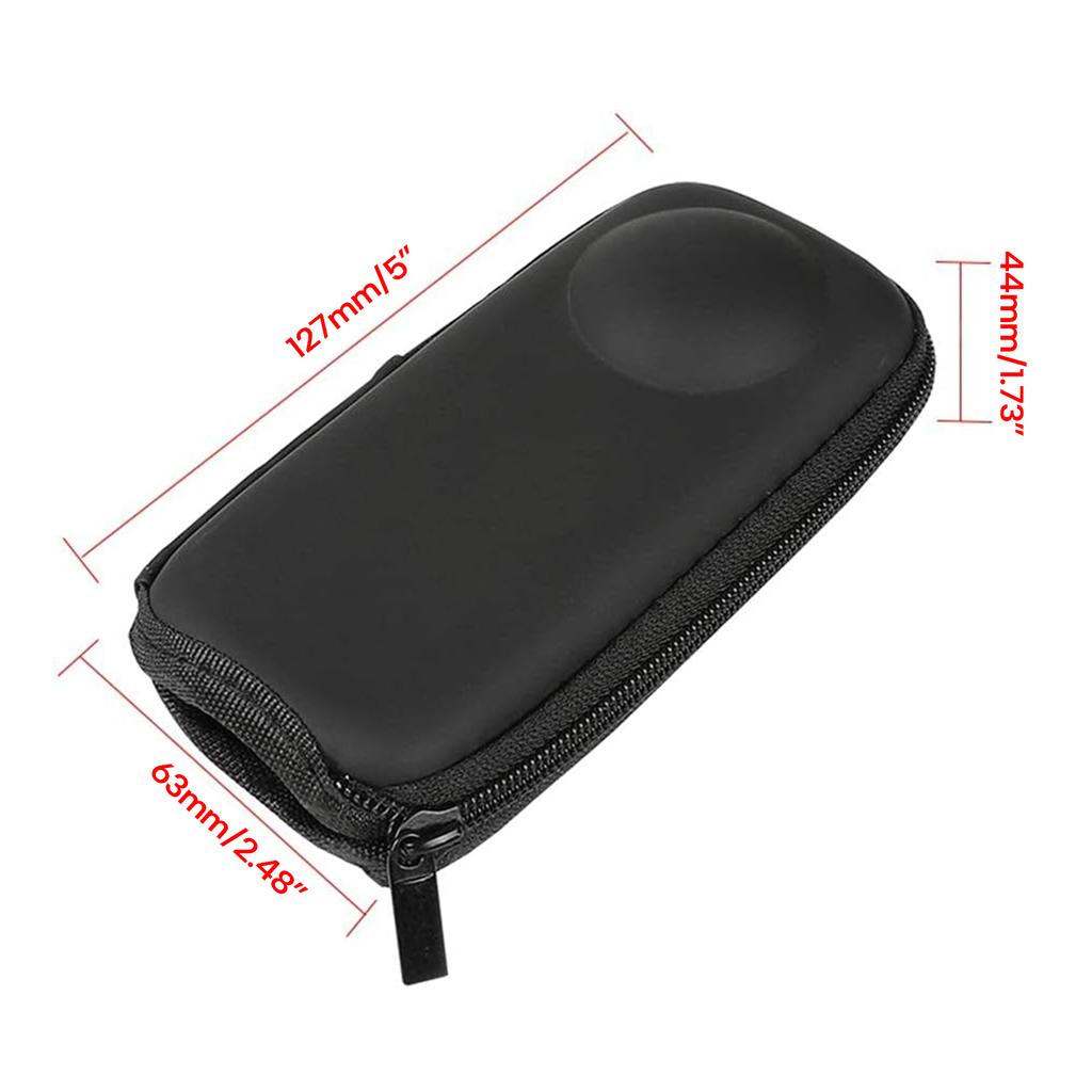 Tragbare Aufbewahrungstasche Hartschalenkoffer Praktischer Reisekoffer PU-Aufbewahrungstasche für Action-Kamera Geeignet für 360 One X2 / X3