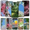Petal Branch Nature Scenery Case For Realme 16 15T 14 13 12 11 10 4G 9 8 5G Pro Plus C21 C25 C35 GT5 GT3 GT2 Neo 2 3 3T 5 Cover