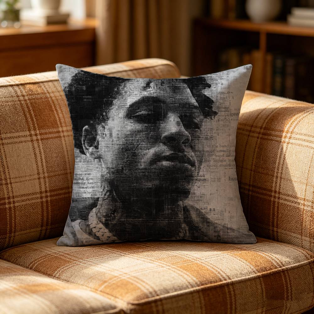 RRapper YoungBoy Pillow Case Pattern Printed Pillowcase For Living Room Sofa Cushion Cover
